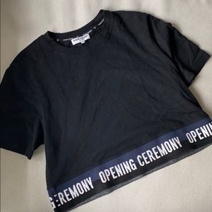 Opening Ceremony Black crop top